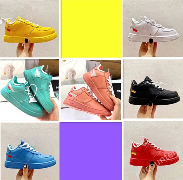 

kids one 1s mca chicago sneakers little children moma low volt black metallic silver university blue boy sport shoes