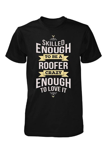 

personalized gift for a crazy roofer - tshirt man t shirt