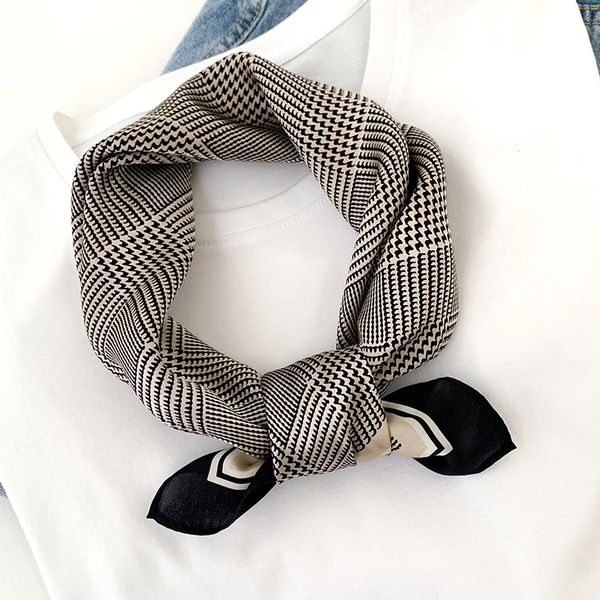 

шарф шея женщины 100% silk площадь шарфы hairband аксессуары обертывание foulard lady шейный бандан, Blue;gray