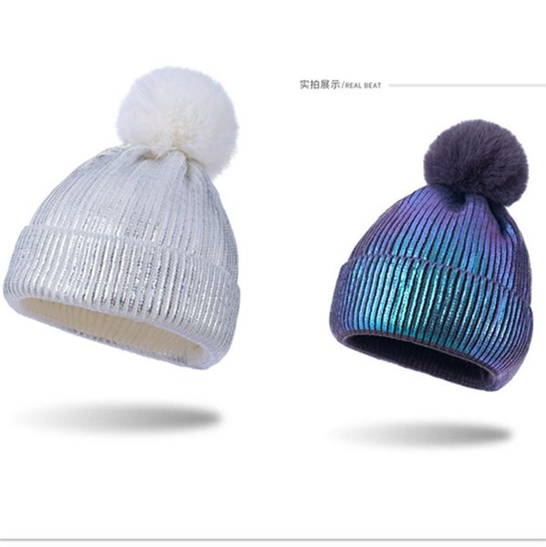 

gold blocking warm knitting beanies pom hat women mens fashion winter caps outdoor sports tuque shinny crochet hats caps dhl shipping ly9162, Yellow