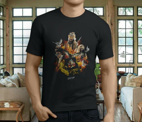 

новые популярная migos культуры мужской черной футболка s-3xl футболка casual o-образный вырез