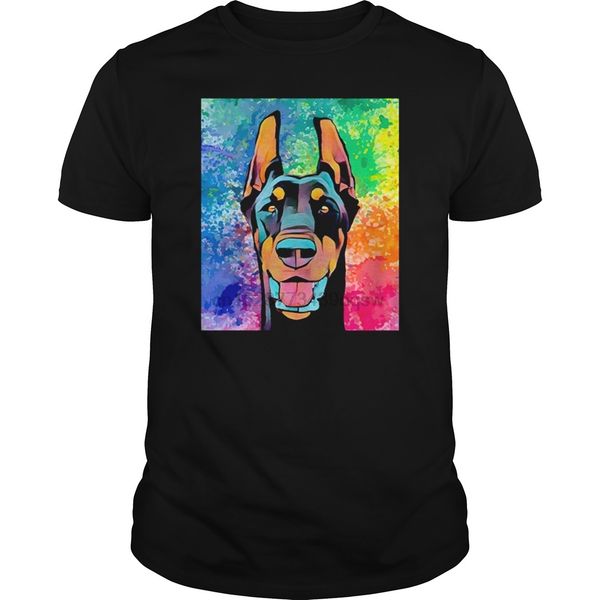 

men tshirt doberman funny cool printed t-shirt tees top