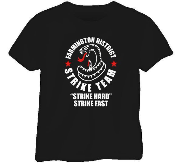 

2019 male selling the shield strike team vic makey tv series t shirt design tshirt tee shirt summer tee shirt