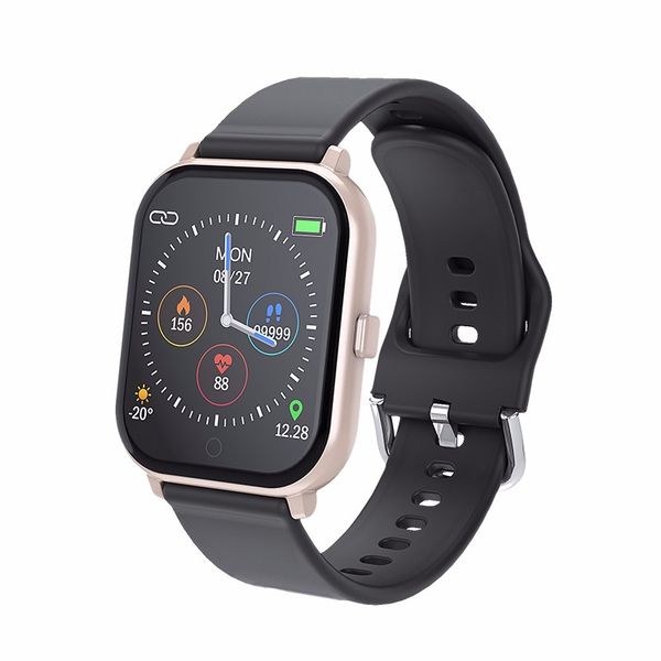 

bluetooth smart watch t55 ip67 waterproof heart rate monitor blood pressure men woman smartwatch for ios android phone pk b57