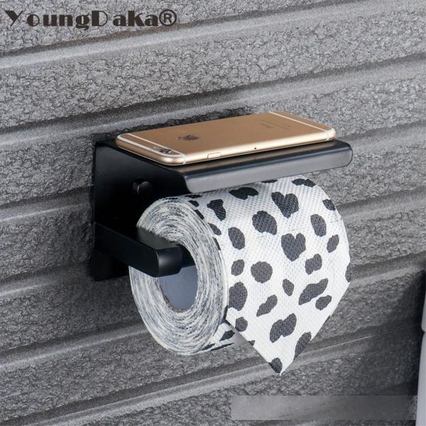 

sus 304 stainless steel black & mirror chrome choice toilet paper holder tissue paper box roll paper holder bathroom accessories t200425