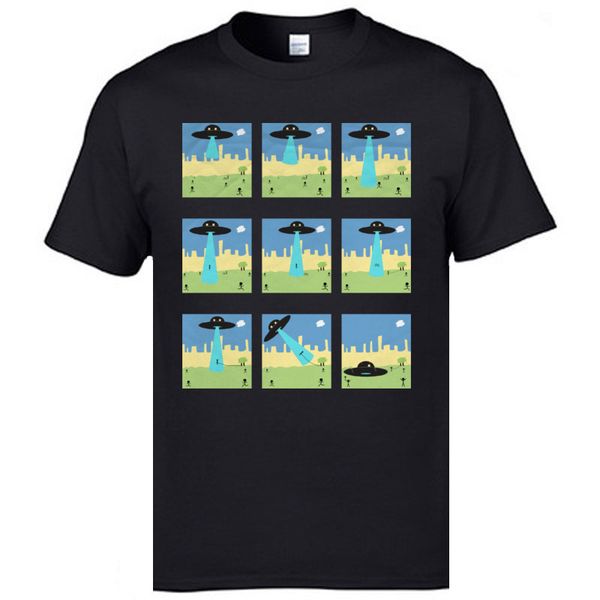 

молодежь топ tshirts alien invasion lo shu square повседневного t рубашка мужской комфортная tops рубашка день благодарение смешной tshirts