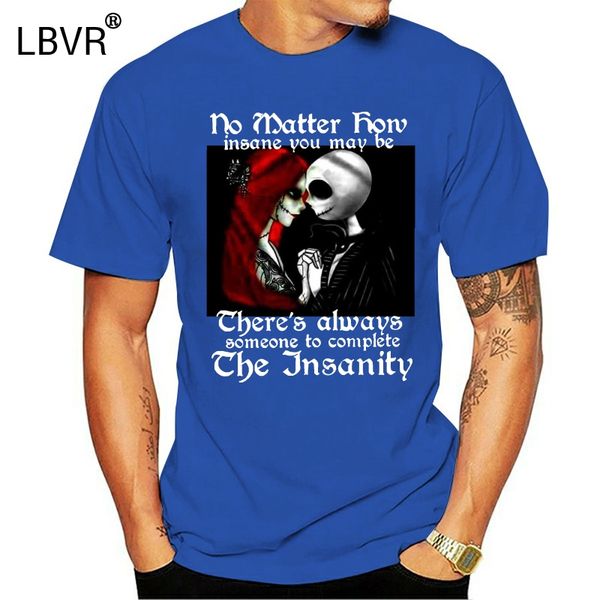 

кошмар перед рождеством джек и салли футболка мужская хлопок хэллоуин новый (2