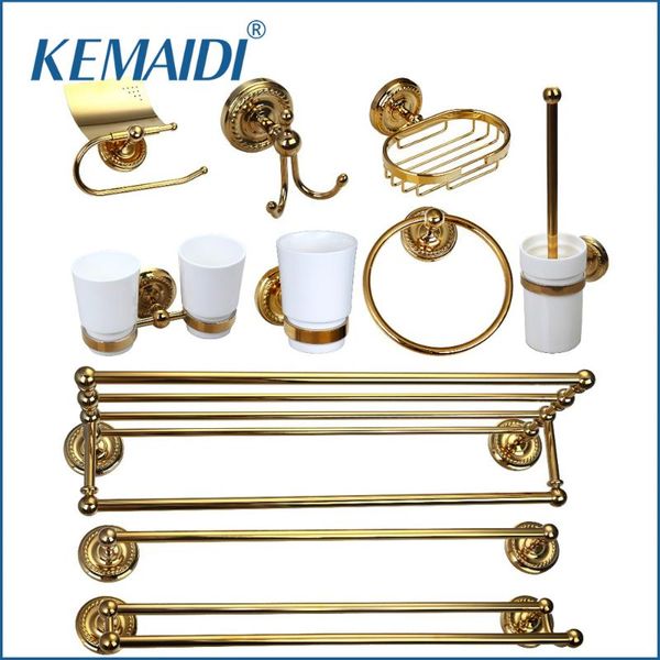 

kemaidi luxury bathroom copper brasss bathroom shelf&soap dish&toilet holder&tooth brush holder bath hardware sets accessories
