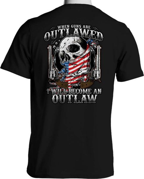 

firearms t shirts 2nd amendment outlaw guns shoot constitution small to 6x tall retro o neck t-shirt