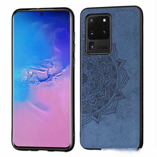

for galaxy s20 plus case shockproof sunflower cloth phone case for samsung galaxy s20 ultra back cover soft frame fabric fundas s20