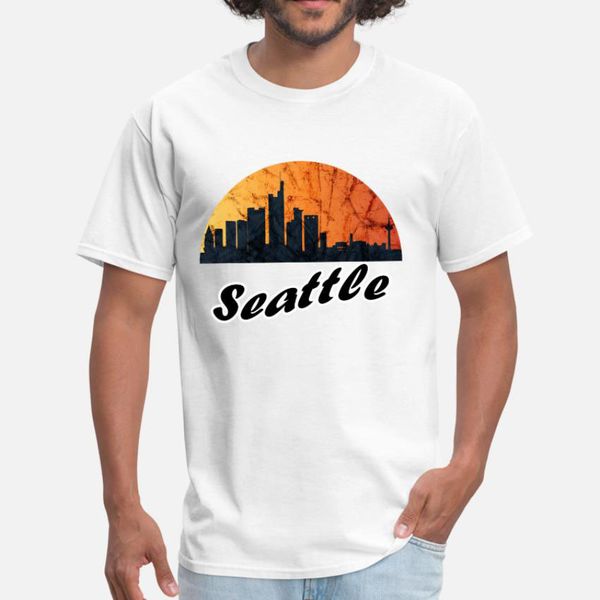 

seattle t shirt seattle city washington vintage cityscape town america graphic space needle skyline