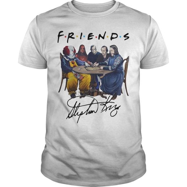 

stephen king horror chorocters friends signoture shirt
