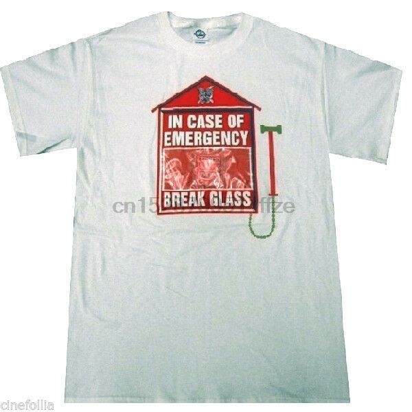 

t shirt dans les maisons of emergency break the glass condom reel pull homme