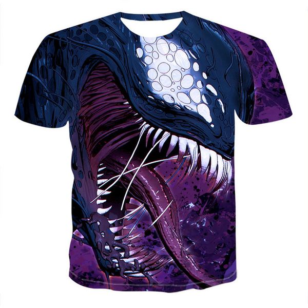 

venom marvel 3d print shirts hippie graphic harajuku men clothing