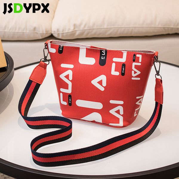 

new girls small bucket shoulder bag set mini leisure women pu leather letters handbags pouch crossbody messenger bag purse