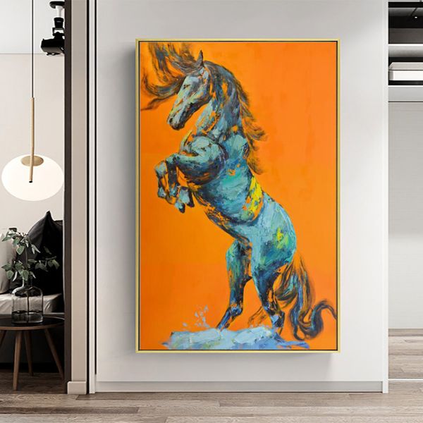 

superart_home wall фотография животные печати плакатов лошадь абстрактная живопись масло холст картина стена искусство гостиный home decor