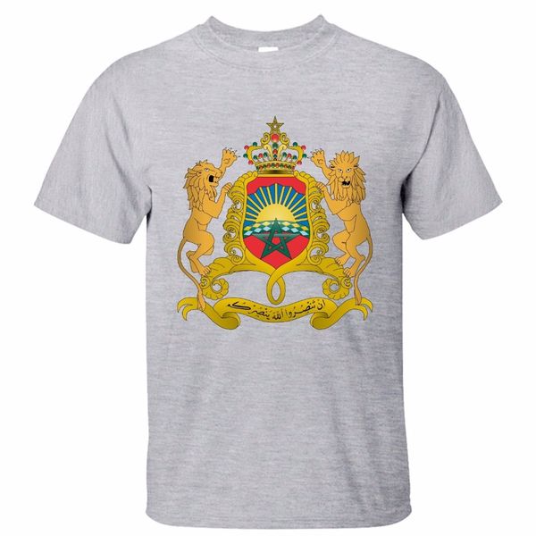 

2019 t shirt brand clothing funny men's funny harajuku tshirt sleeve coat of arms of morocco men's cool tee shirt