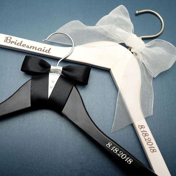 

personalized wedding hanger for bride and groom wedding party hangers dress hanger bridal shower gift couples gift