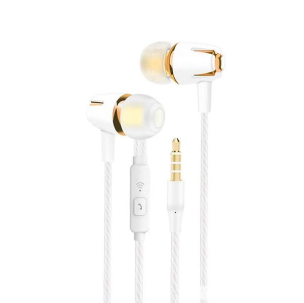 

newly earphone super bass microphone in ear headset 3.5mm for iphone 6 6s xiaomi for mobile phone (retail)
