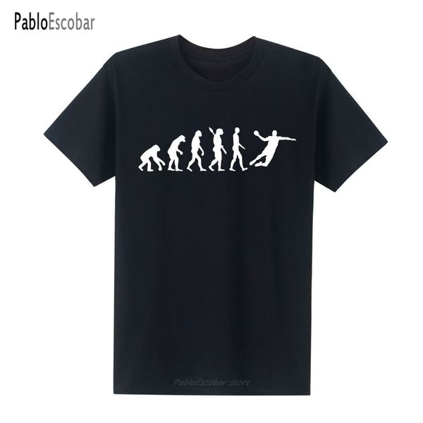 

мода лето нового мужчины t-shirt evolution гандбол футболка смешная мужская с коротким рукавом хлопок мужчины топы тисом высокого качества