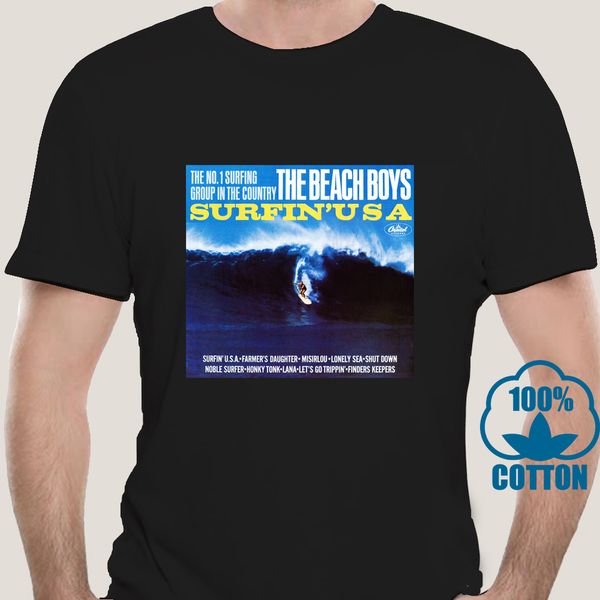 

3973a the beach boys surfin сша rock punk hipster мужская футболка новый 2019 летний стиль t-shirt