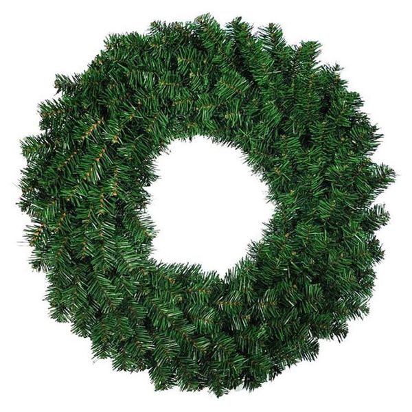 

1 pcs green artificial pine wreath garland for front door window fireplace christmas decoration