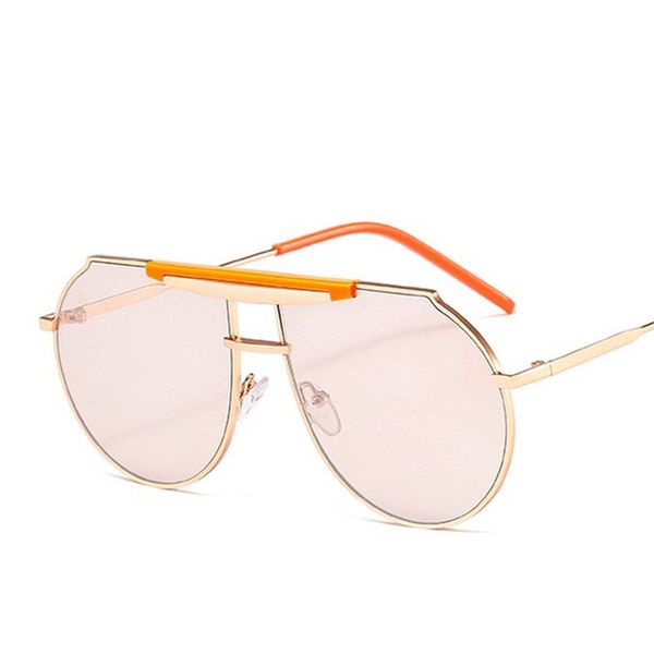 

retro brand round for women one-piece sunglasses pilot glasses designer sun man vintage mujer male uv400 female thwtk