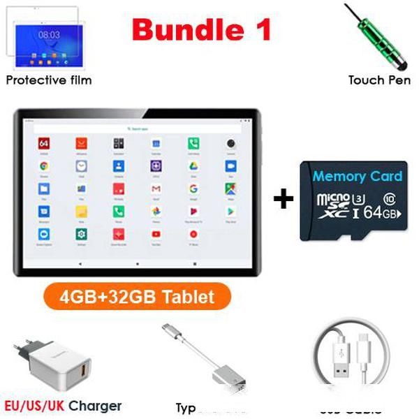 

perkbox 10 inch tablet octa core 4gb ram 64gb rom dual 5.0mp camera 3g 4g fdd lte phone call wifi andorid 9.0 tablet pad
