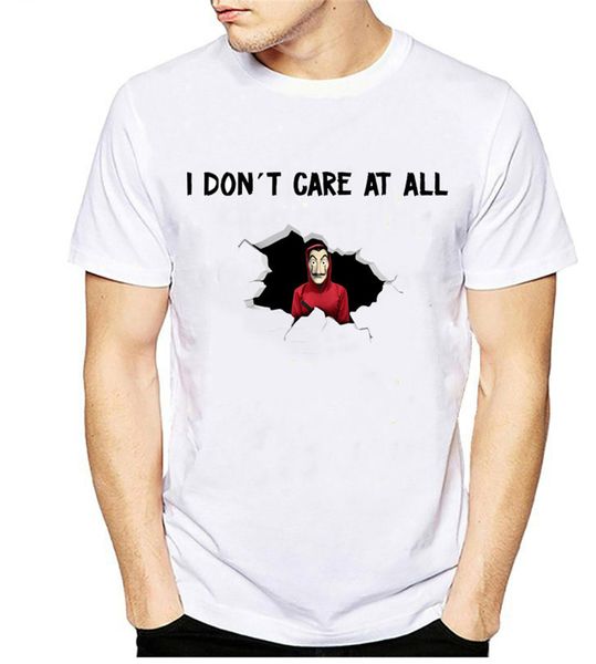 

la casa de papel t-shirt money heist i don't care at all bella ciao shirt fashion classic tee shirt
