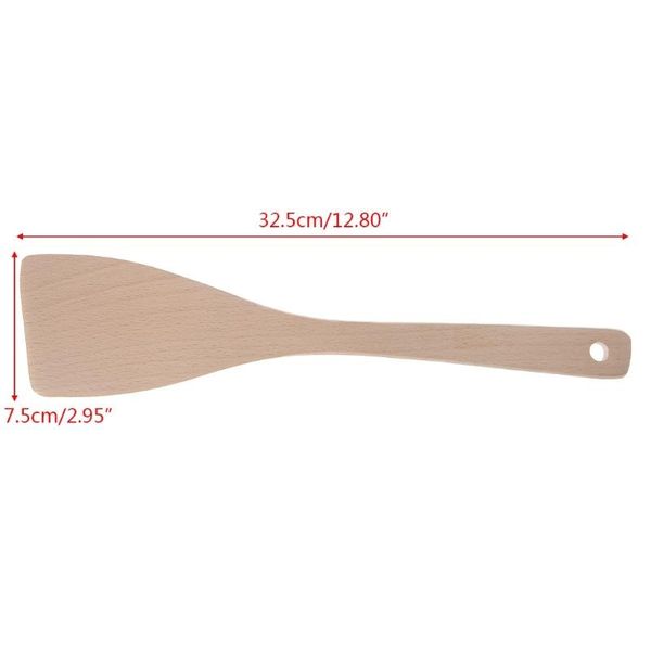 

wooden cooking shovel spatula pancake non stick long handle kitchen utensil tool