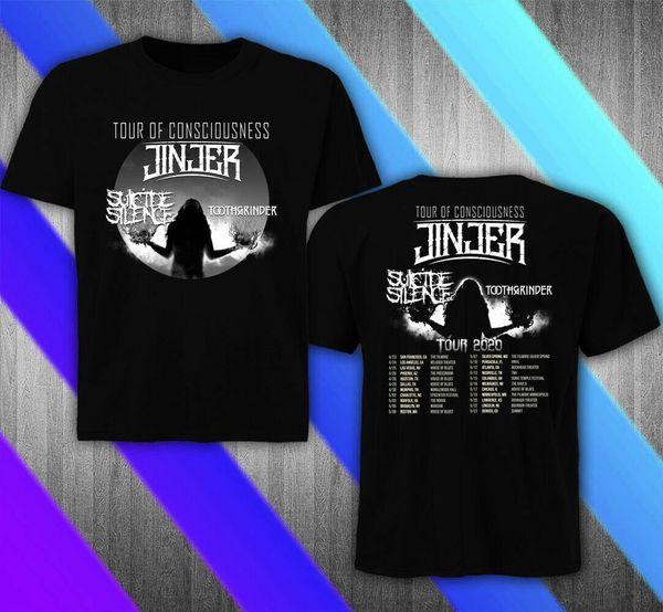 

jinjer us tour 2020 with suicide silence t-shirt new all size 100%cotton