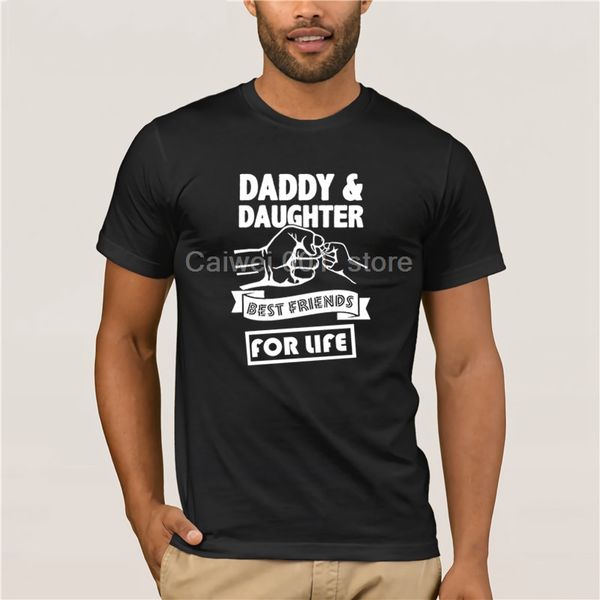 

tshirt men daddy and daughter friends for life fathers day dad gift funny logo printed short sleeve t-shirts for mans
