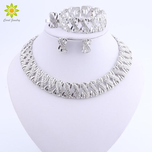 

earrings & necklace dubai wedding jewelry sets for brides vintage african costume jewerly set silver plated nigerian women