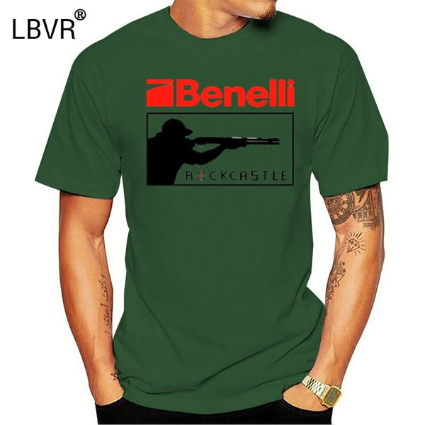 

benelli gun firearms logo men's t-shirt black and white b festive tee shirt