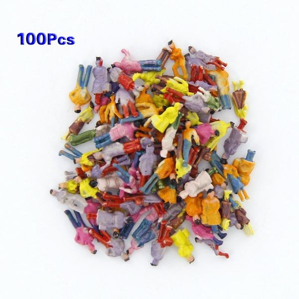 

new 100pcs painted model train people figures scale n (1 to 150)