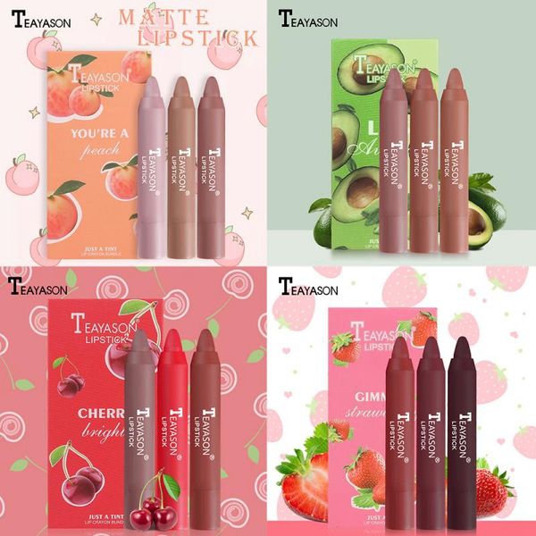

3pcs matte velvet lipstick set delicate smooth waterproof non-stick cup no fading air lipstick lasting lip makeup 0112