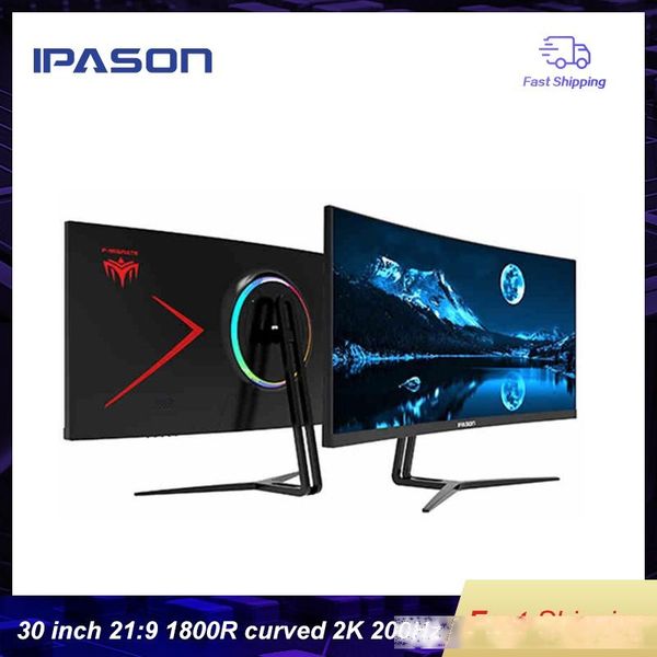 

ipason gaming monitor qr302w 30-inch 2k/highly refresh rate 200hz display widescreen 21:9 with ps4 e-sports/desktop