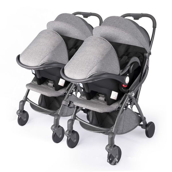 

twin baby stroller 4 in 1 luxury umbrella light stroller portable baby comfort newborn folding strollers trolley pram