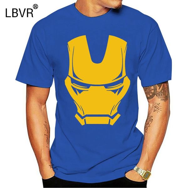 

nuova maschera ironman t shirt uomo manica corta in cotone o collo super hero iron man