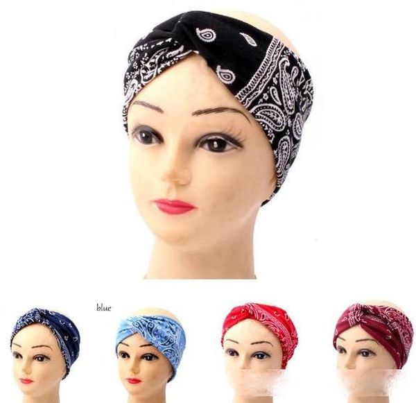 

6 colors cute bow hairband turban knotted rabbit hair band headband bohemian floral lace headband headwear party favor