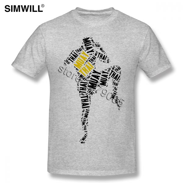 

vintage muay thai t shirt mens short sleeve cotton tees shirts team large and tall fight t-shirt