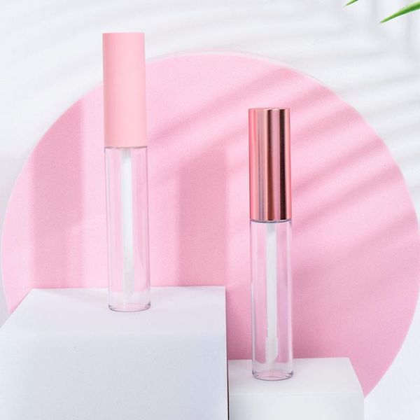 

1/5pcs10ml empty refillable bottle pink lip gloss tube lip vials container beauty tools diy glaze samples