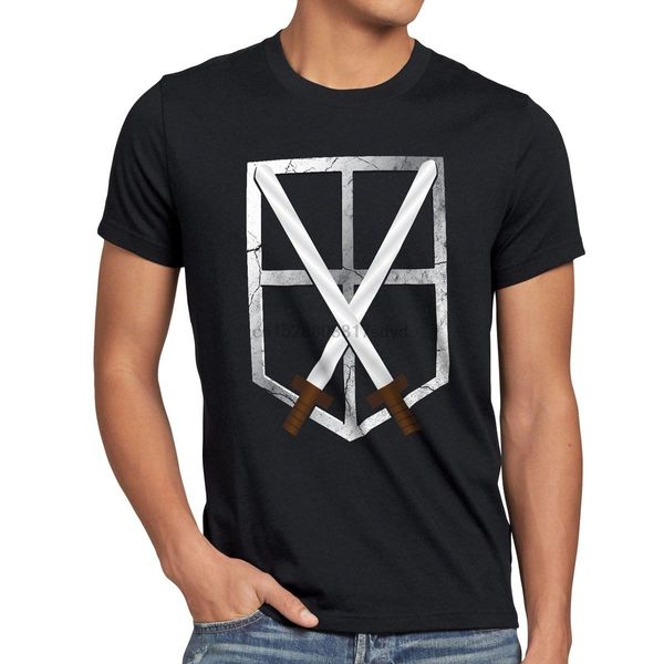 

ausbildungstruppe herren t-shirt titan emblem riesen attack on aot eren wappen t-shirt short sleeve fashion t shirt
