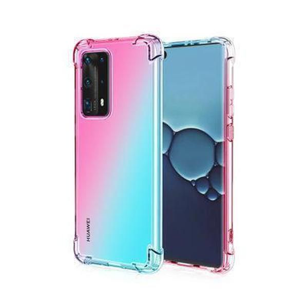 

shockproof gradient slim phone case for huawei p40 lite pro designer huawei p30 pro case shockproof clear tpu cover huawei p20 pro case