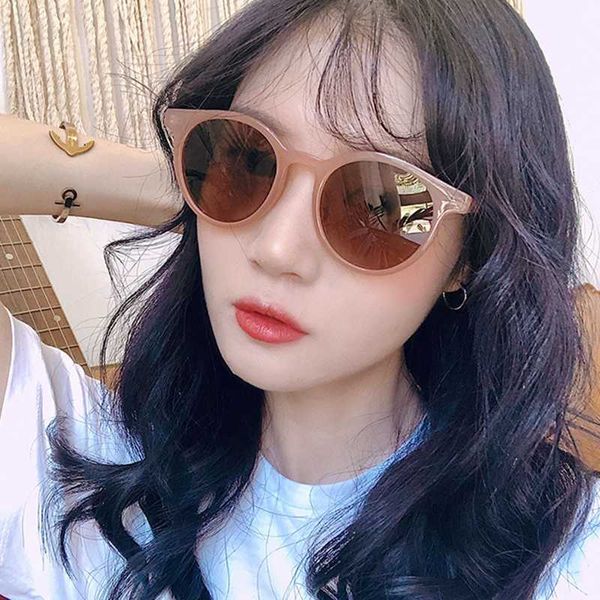 

sunglasses vintage round women designer plastic men's sun glasses for driving feminino oculos gafas de sol 2021, White;black