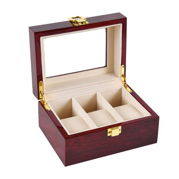 

w63 jewelry watch box case for yazole elegant wrist watch present gift box case display storage organizer hot, Black;blue