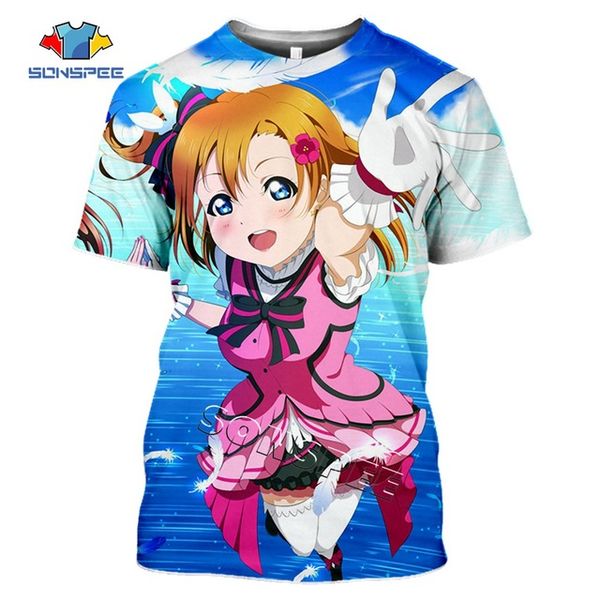 

3d anime girl love live summer idol girl men pullover 3d print shirts humor funny graphic men clothing