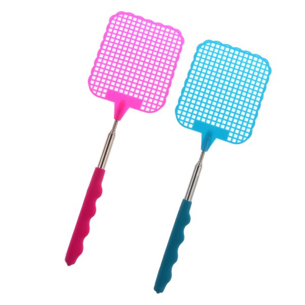 

2pcs мухобойка выдвижной убить комары мухи телескопический инструмент bluepink