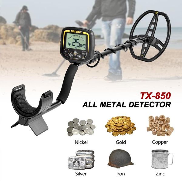 

tx850 professional metal detector underground depth 2.5m scanner search finder gold detector treasure pinpointer