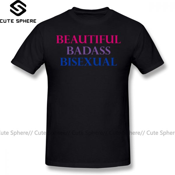 

bisexual t shirt bisexual t-shirt streetwear short sleeve tee shirt fun plus size cotton mens print tshirt